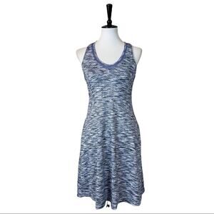 MPG Racerback Athletic Dress With Built In Bra Gray White Women's Size Small
